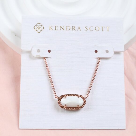 Kendra Scott - Elisa Ivory Pearl Necklace Rose Gold - Picture 1 of 2